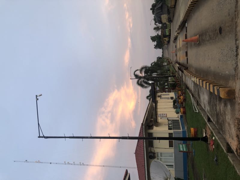 Pasang kamera CCTV outdoor di tiang 8 meter | Adi CCTV